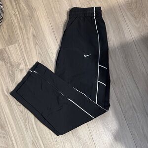 Nike Men's Black Joggers with White Accents